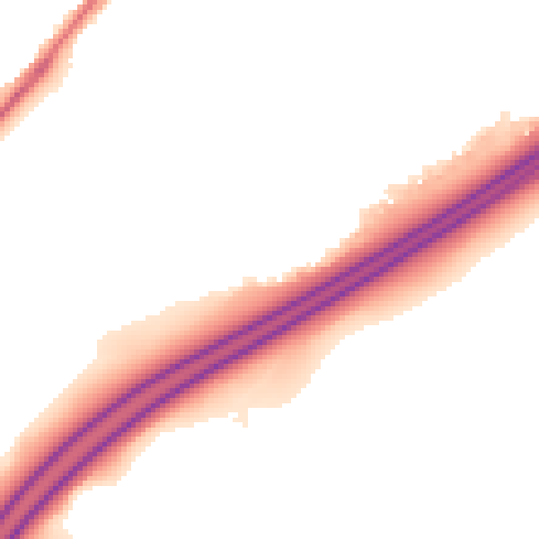 Night-time road noise heatmap for GU19 5QT