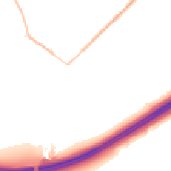 Night-time road noise heatmap for GU20 6AH