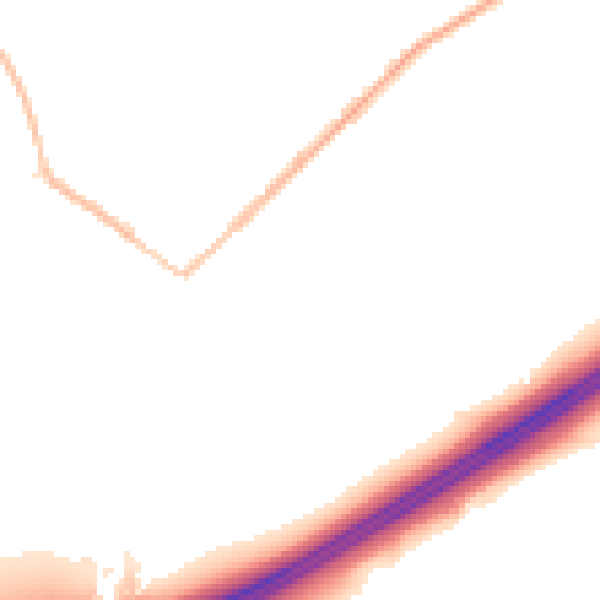 Night-time road noise heatmap for GU20 6AW