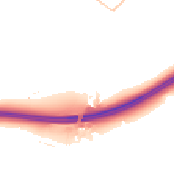 Night-time road noise heatmap for GU20 6BU