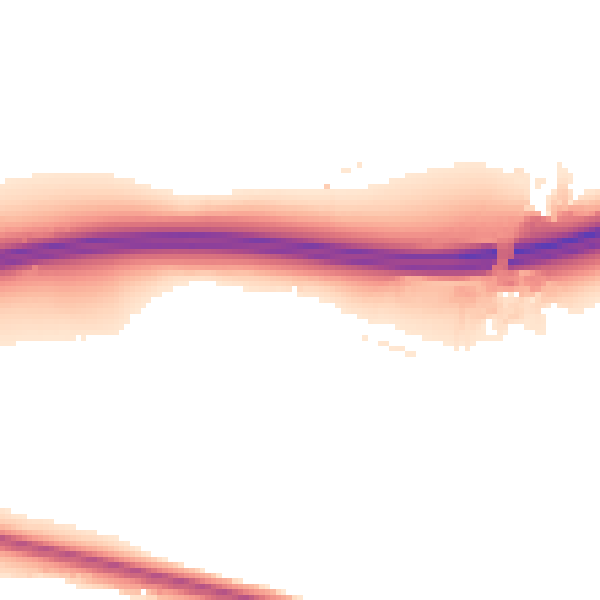 Night-time road noise heatmap for GU20 6BX