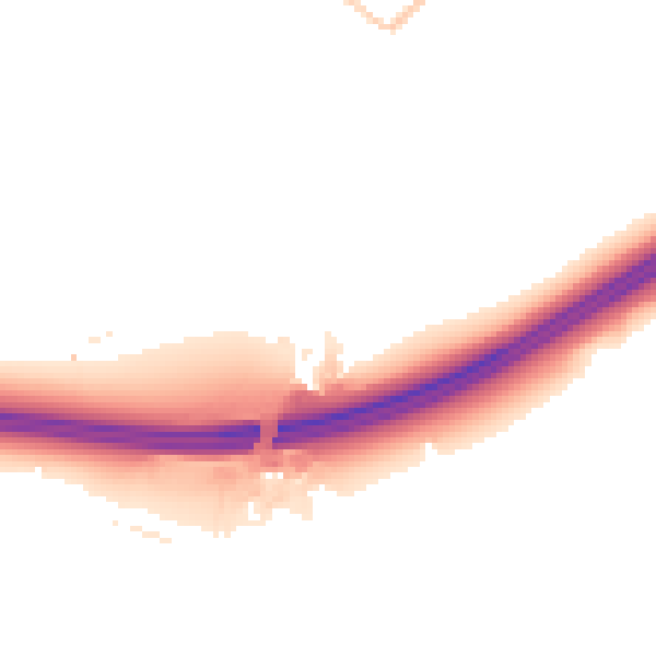 Night-time road noise heatmap for GU20 6DA