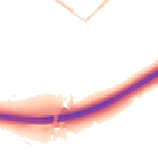 Night-time road noise heatmap for GU20 6DB