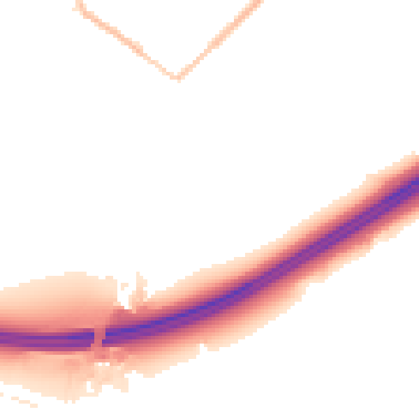 Night-time road noise heatmap for GU20 6DE