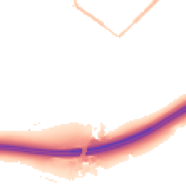 Night-time road noise heatmap for GU20 6DF