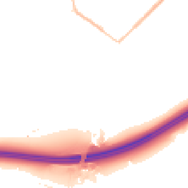 Night-time road noise heatmap for GU20 6DG