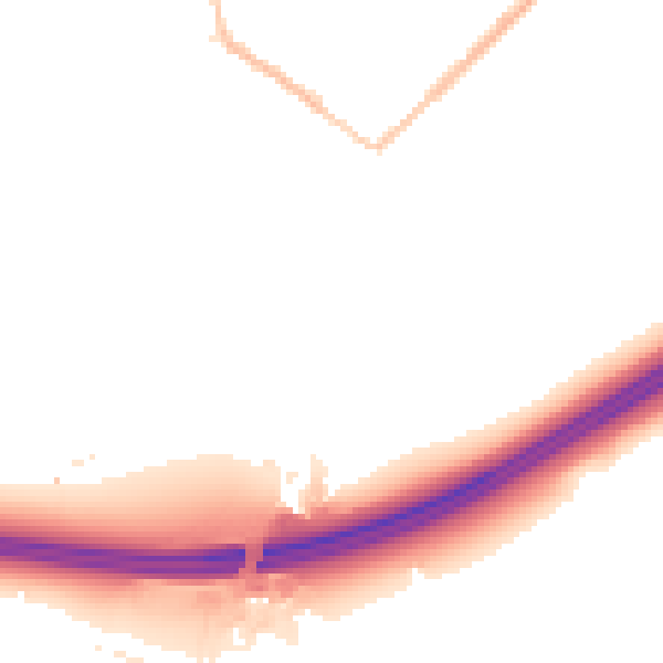 Night-time road noise heatmap for GU20 6DN
