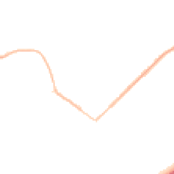Night-time road noise heatmap for GU20 6DU