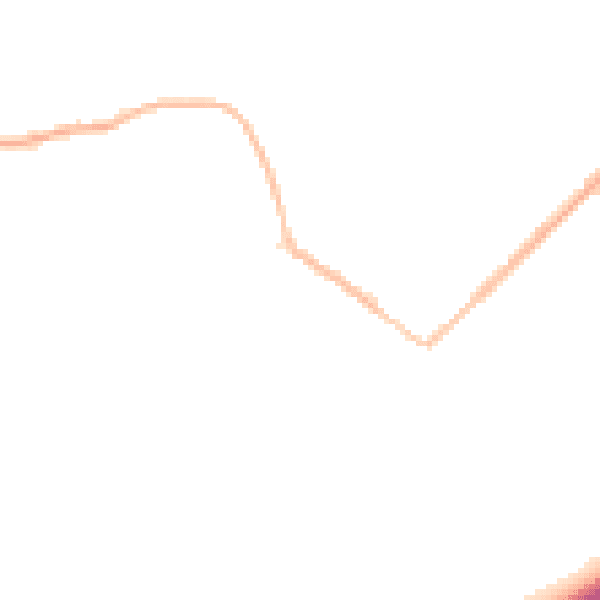 Night-time road noise heatmap for GU20 6DW