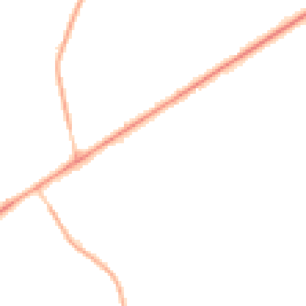 Night-time road noise heatmap for GU20 6JP