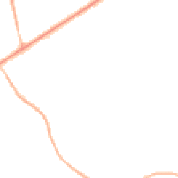 Night-time road noise heatmap for GU20 6JY
