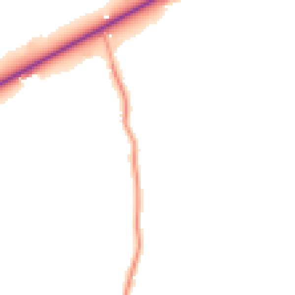 Daytime road noise heatmap for GU20 6LT