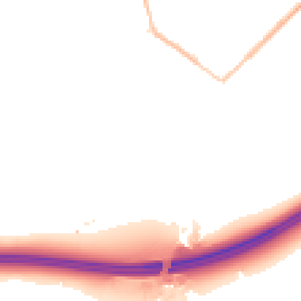 Night-time road noise heatmap for GU20 6QA