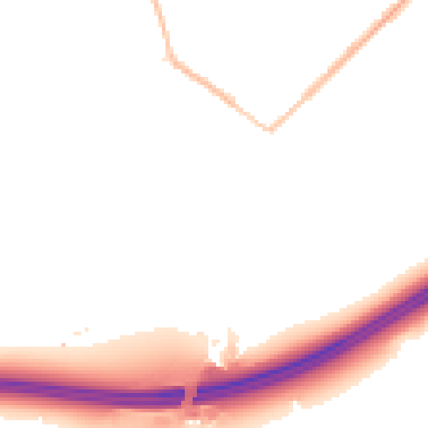 Night-time road noise heatmap for GU20 6QE