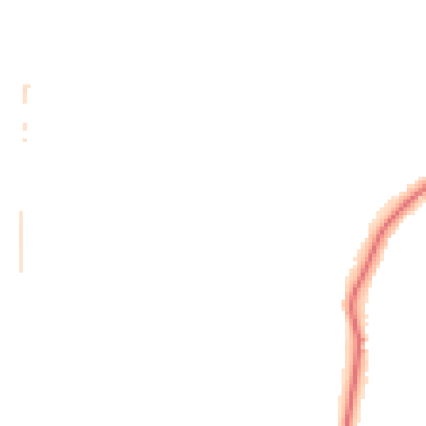 Night-time road noise heatmap for GU22 0DS