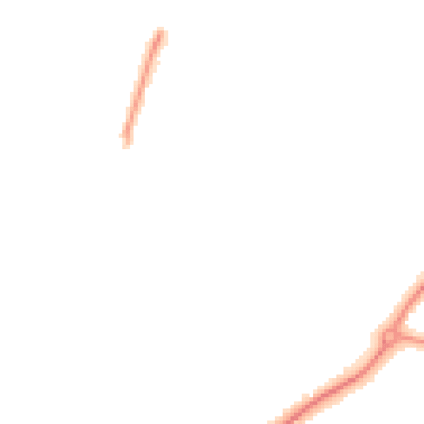 Night-time road noise heatmap for GU22 0EP