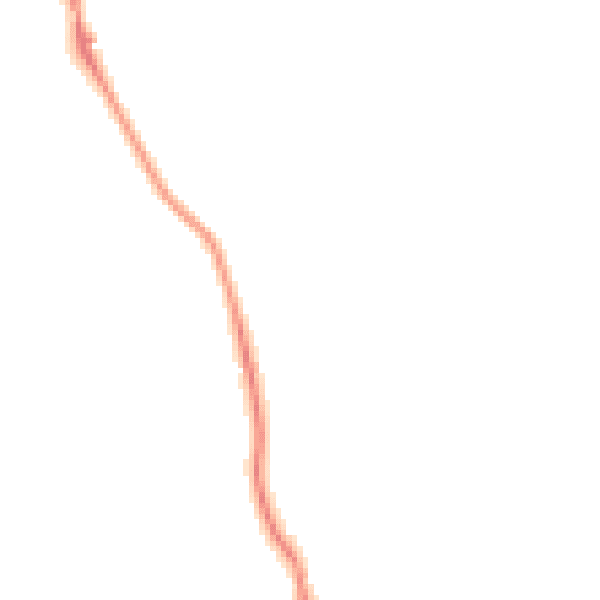 Night-time road noise heatmap for GU22 0QZ