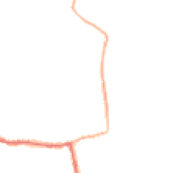 Night-time road noise heatmap for GU22 8LJ