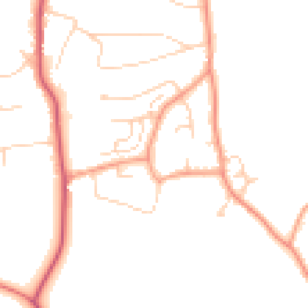 Daytime road noise heatmap for GU22 8TL