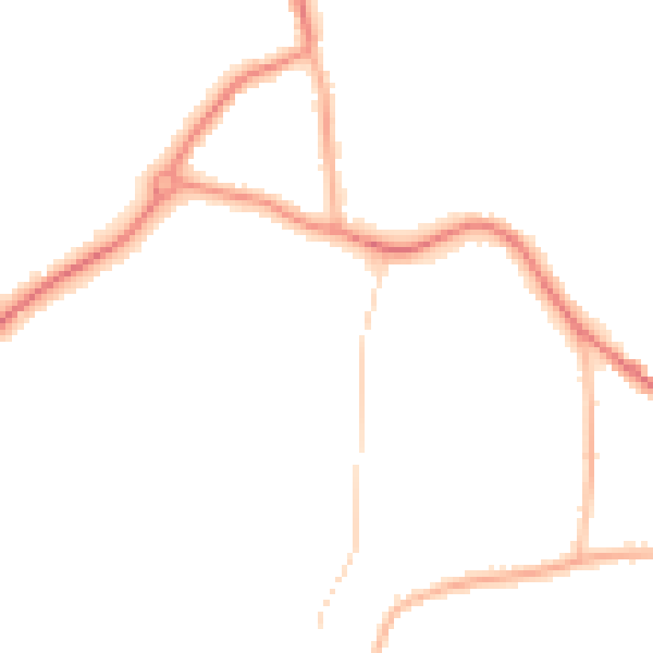 Night-time road noise heatmap for GU22 9FN