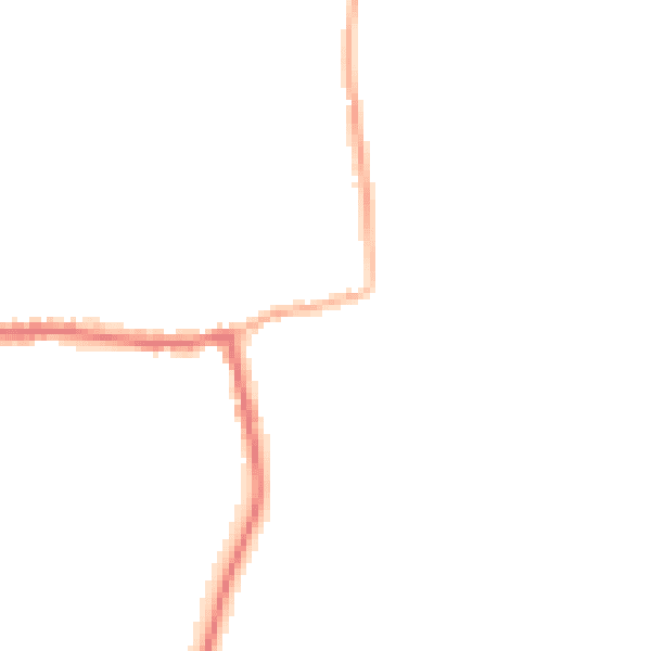 Night-time road noise heatmap for GU22 9JE