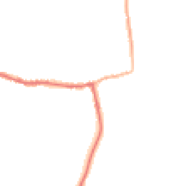 Night-time road noise heatmap for GU22 9JR