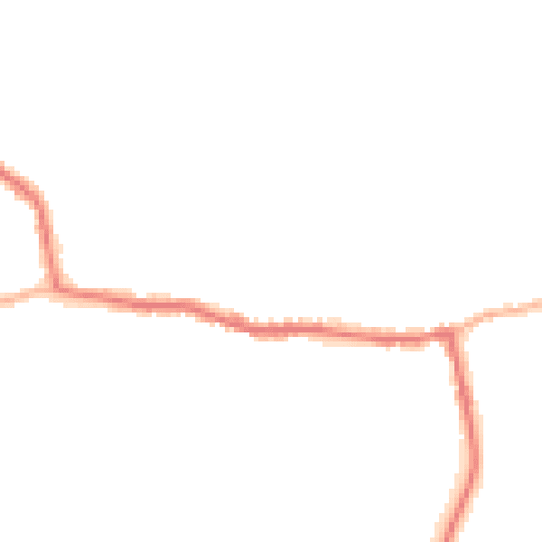 Night-time road noise heatmap for GU22 9LL
