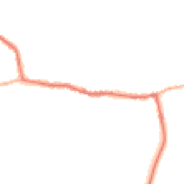 Night-time road noise heatmap for GU22 9LN