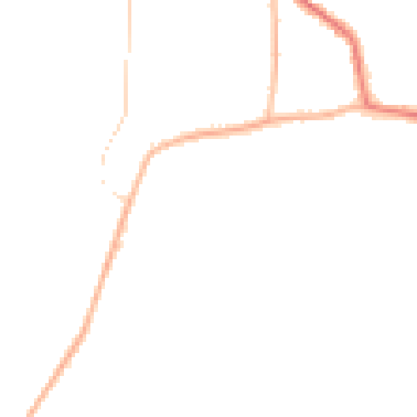 Night-time road noise heatmap for GU22 9NB