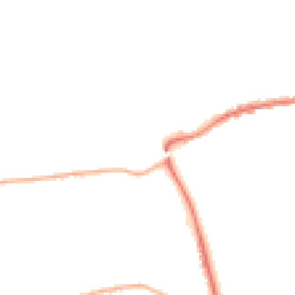 Night-time road noise heatmap for GU24 0AG