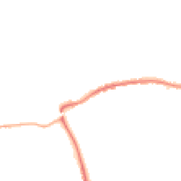 Night-time road noise heatmap for GU24 0AH