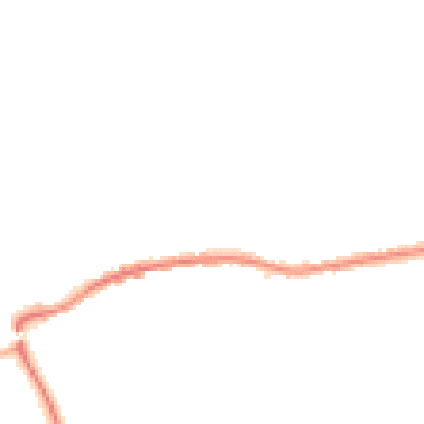 Night-time road noise heatmap for GU24 0AN