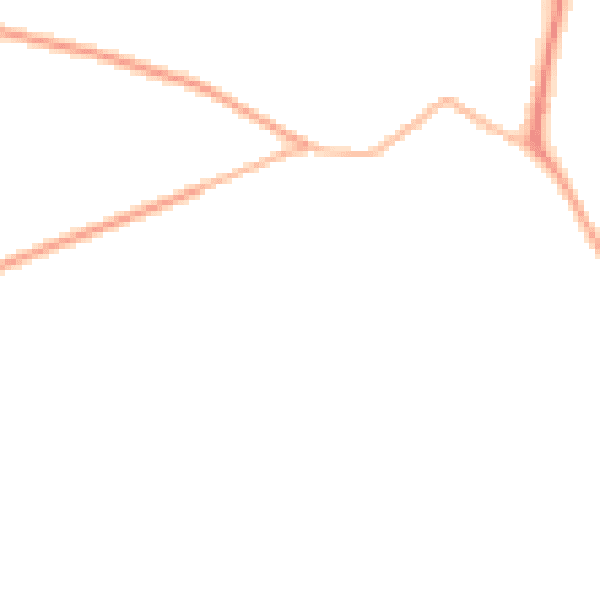 Night-time road noise heatmap for GU24 0DB