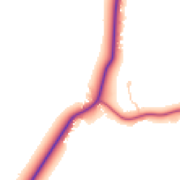 Daytime road noise heatmap for GU24 0DG