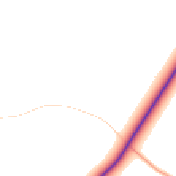 Daytime road noise heatmap for GU24 0DH