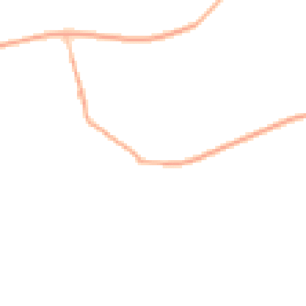 Night-time road noise heatmap for GU24 0DL