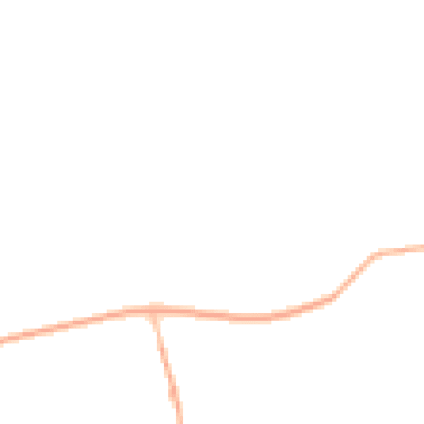 Night-time road noise heatmap for GU24 0DT