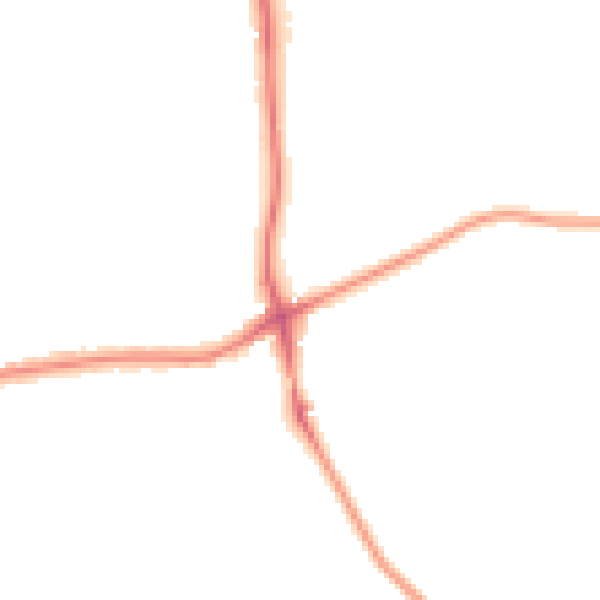 Night-time road noise heatmap for GU24 0HD