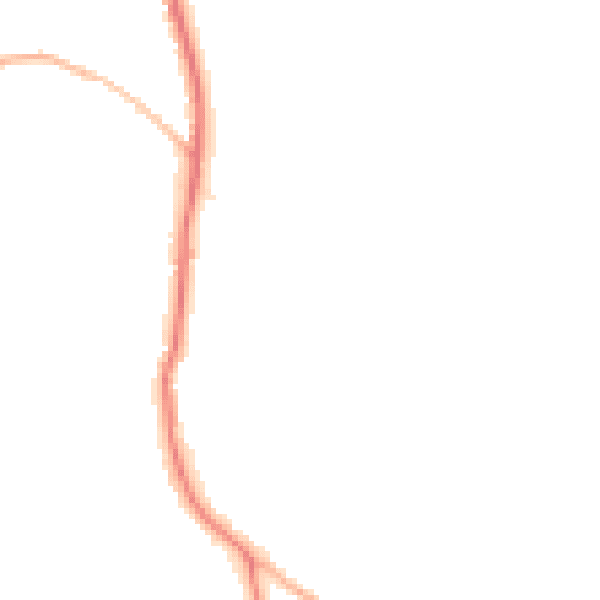 Night-time road noise heatmap for GU24 0JT