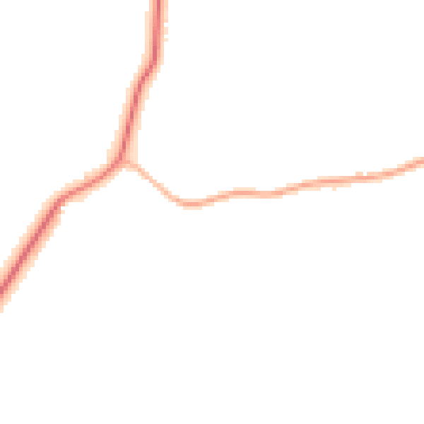 Night-time road noise heatmap for GU24 0ND