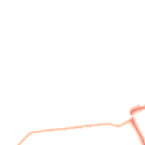 Night-time road noise heatmap for GU24 0NR