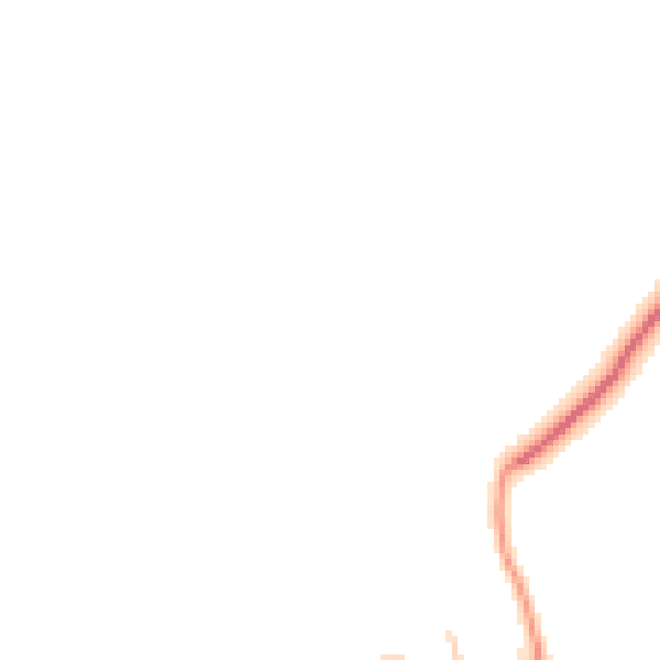 Daytime road noise heatmap for GU24 0NY