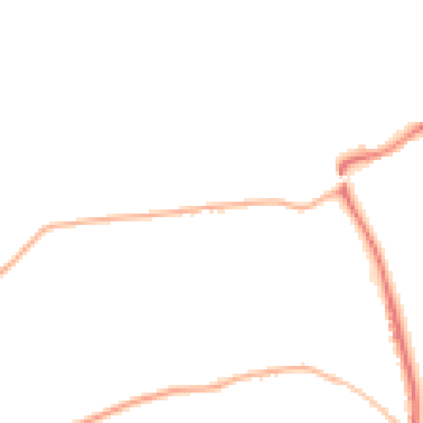 Night-time road noise heatmap for GU24 0QG