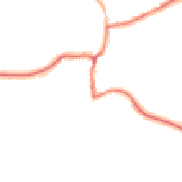 Night-time road noise heatmap for GU24 8AD