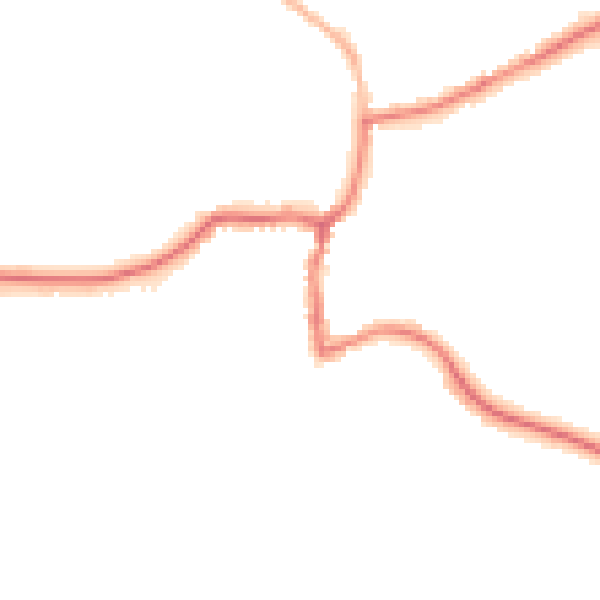 Night-time road noise heatmap for GU24 8AE