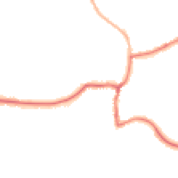 Night-time road noise heatmap for GU24 8BY