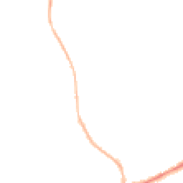 Night-time road noise heatmap for GU24 8LJ