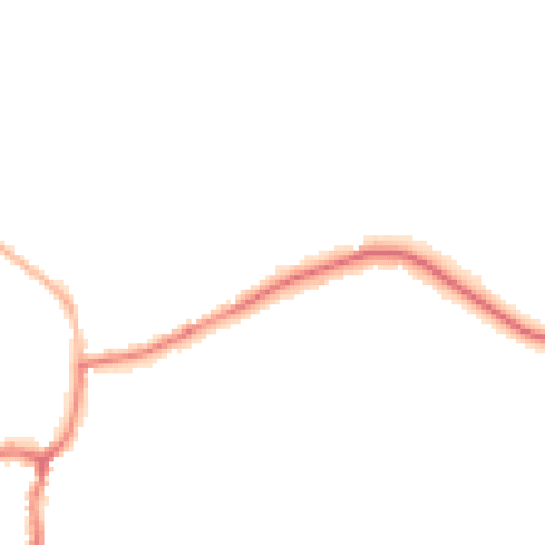Night-time road noise heatmap for GU24 8PN