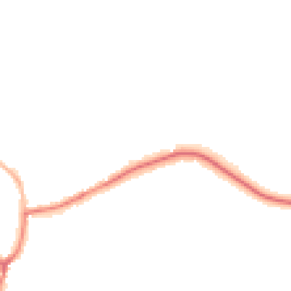 Night-time road noise heatmap for GU24 8PP
