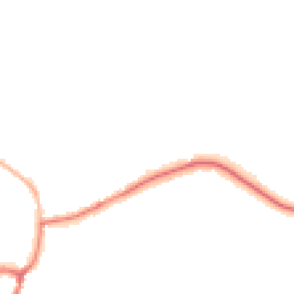 Night-time road noise heatmap for GU24 8PW